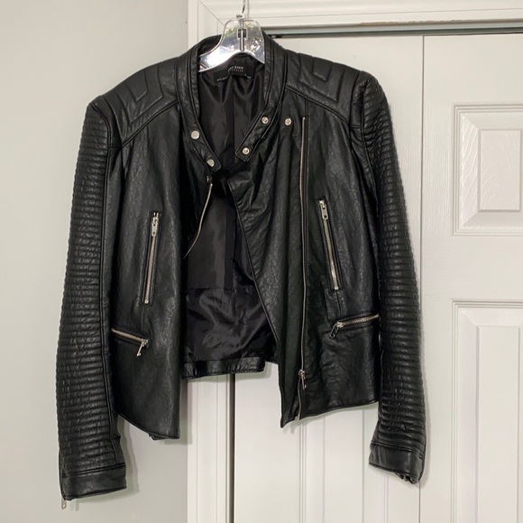 Zara Jackets & Blazers - ZARA black faux leather jacket 🖤